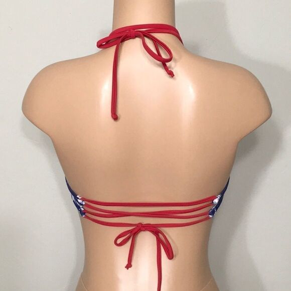 New. Star high neck halter bikini top. NWOT - Picture 4 of 4